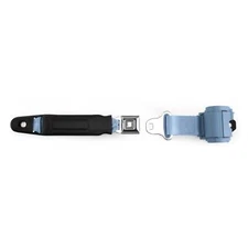 RetroBelt Powder Blue Pushbutton Retractable Lap Seat Belt Bucket Seat