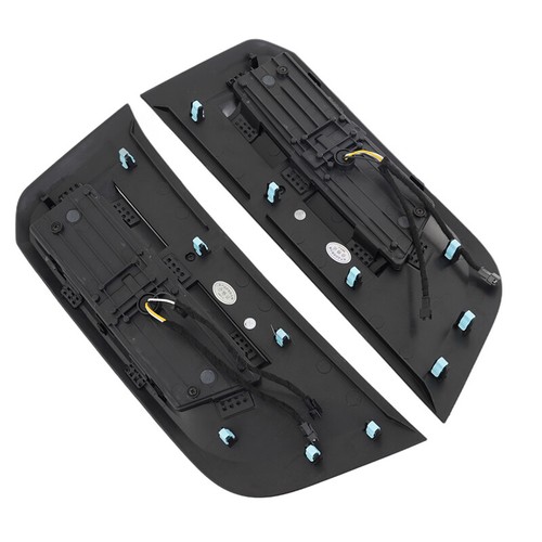 Gloss Black Side Fender Vent Wing Cover w/ Light For Defender 90/110 2020-2023 . - Picture 8 of 14