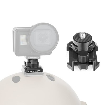 Forevercam 360°Rotate Aluminum Helmet Mount for Gopro Hero 13 12 11 10 9 8 DJ...