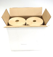 New 12 Rolls Reinforced Gummed Paper Tape 60mm x 600ft Natural K3809