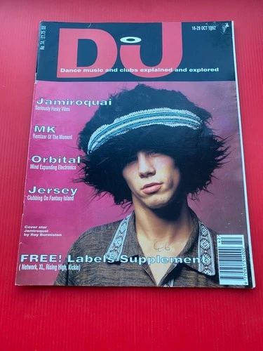 DJ magazine October 1992 Orbital Jamiroquai clubscene techno house