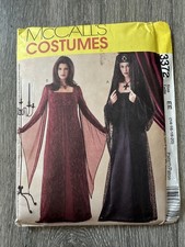 Vintage McCall's Costumes Pattern 3372 Womens EE 14-16-18-20 Witch Vampire Dress
