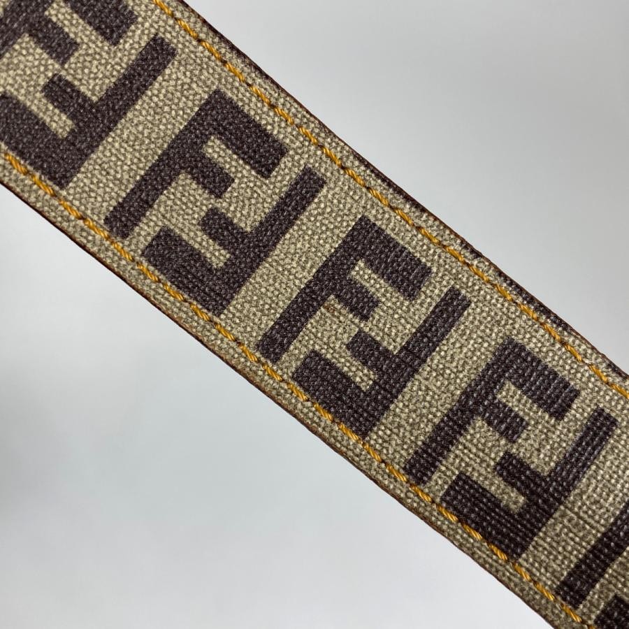 FENDI Zuccino Shoulder Bag 8BT129 Coated Canvas Beige #BS1696 thumbnail 5