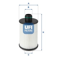 UFI ÖLfilter 25.088.00 FüR Chevrolet Captiva 2.2 D 4WD Cruze 2.0 Cdi Opel