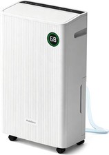 4500 Sq Ft Dehumidifier for Basement, Max 80 Pint with Drain Hose, White Auto
