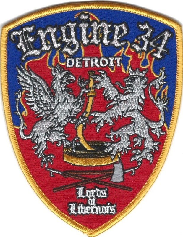 MICHIGAN - Detroit Fire Department Engine 34 patch - Lords of Livernois