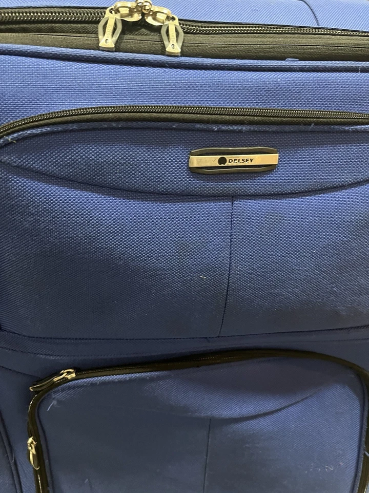 Maleta con ruedas expandible azul Delsey de 2 ruedas Foto 3 de 4