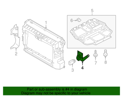 Genuine Volkswagen Temp Sensor Bracket 5M0-820-536-A | eBay