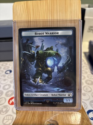 Magic: The Gathering - Final Fantasy #6 Hero / Robot Warrior Double-Sided Token