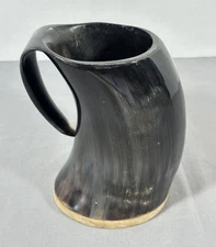 Viking Ox Horn Mug Medieval Drinking Cup Tankard for Ale Beer Drinkware GOT