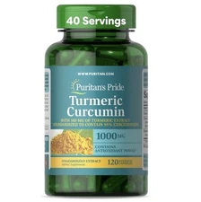 Puritan's Pride Turmeric Curcumin Rapid Release 1000mg-120 Capsules Multivitamin