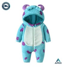 Cute Animal Costume Toddler Baby Girl Boy Halloween Fuzzy Warm Hooded Costume