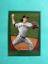 2011 Bowman - Tim Lincecum #141 Green Short Print /450 Cy Young Giants