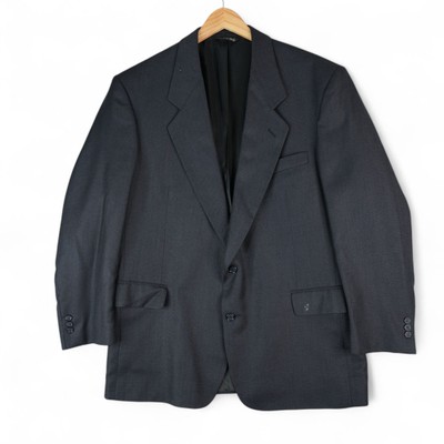 Roberto Villini Blazer Jacket Mens 48 Regular Blue Italy Worsted Wool