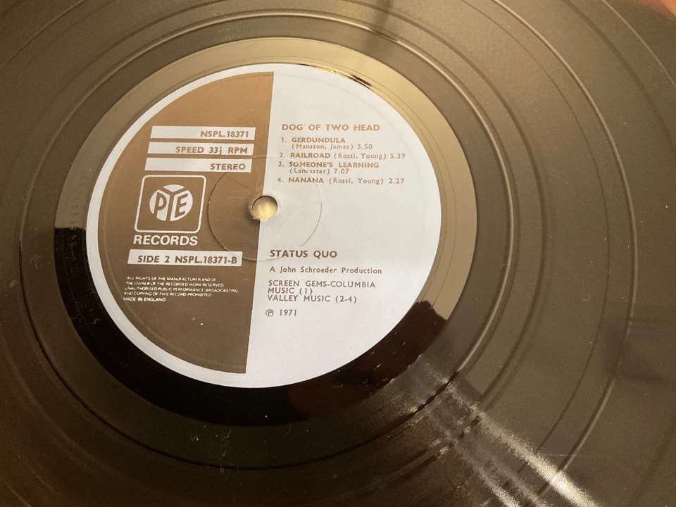 STATUS QUO LP Dog of Two Head-1971 Pye Records Original UK Press VG/EX gatefold - Image 4 of 4
