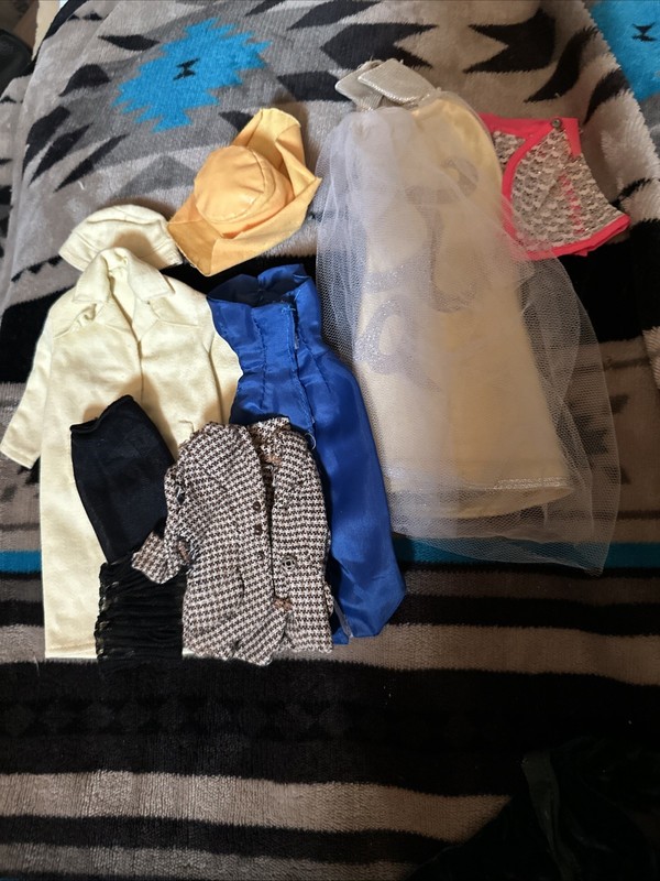 Vintage Barbie Clothes Lot Tagged 60s -  2 Need Repairs- 1. Clone