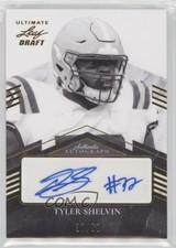2021 Leaf Ultimate Draft Gold 37/50 Tyler Shelvin #PA-TS2 Auto 1u6
