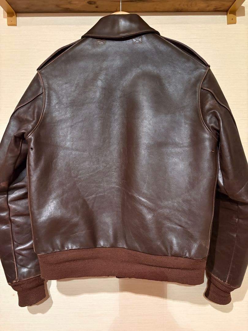 Buzz Rickson's TYPE A-2 Leather Flight Jacket M s… - image 3