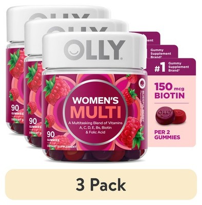 (3 Pack)  Women'S Multivitamin Gummy Supplement, Vitamins A, D, C, E, Biotin, Fo