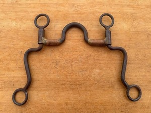 Dutton Style Medium Port Loose Cheek Western Roping Bit w Copper Bars ~ 5"