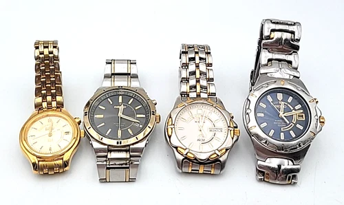 Collection of Vintage Seiko Kinetic Wrist Watch Lot. H755