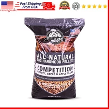 BBQ Grilling Blend Pellet 100% All-Natural Hardwood Smoking Beef 40 Lbs Outdoor