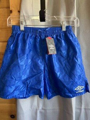 NEW Umbro Soccer Athletic Gym Shorts Blue Youth Medium NWT