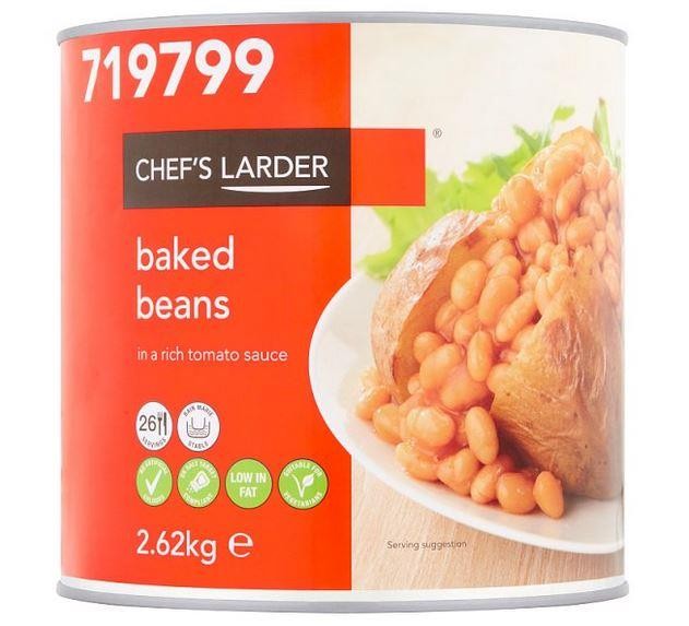 Chef's Larder Baked Beans in a Rich Tomato Sauce 2.62kg
