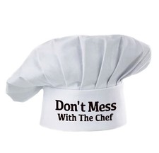Hyzrz Funny Chef Hat - Don't Mess with The Chef - Adjustable Kitchen Cooking ...
