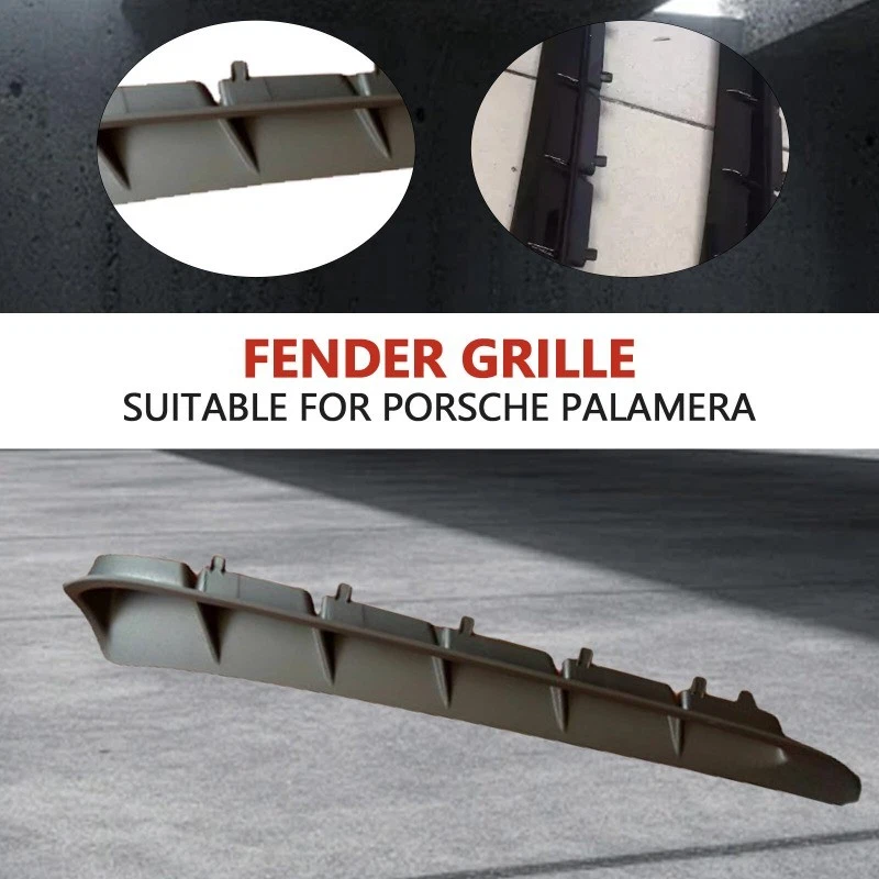 Cubierta de ventilación del guardabarros lateral derecho negra para Porsche Panamera 2010-2016 Foto 3 de 4