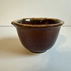 Hull USA Brown Drip Ramekin/Custard Cup 2 1/2” Tall Tab Handles Oven Proof