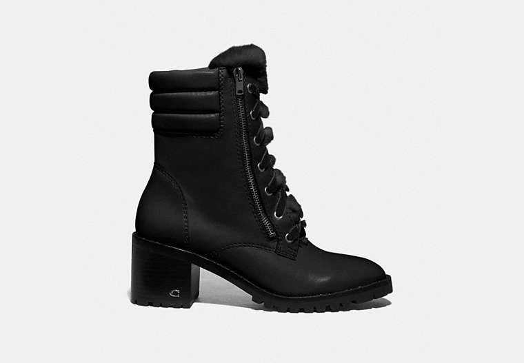 Coach Leather Upper Mid (2-2.9 in) Heel Height Boots for Women for