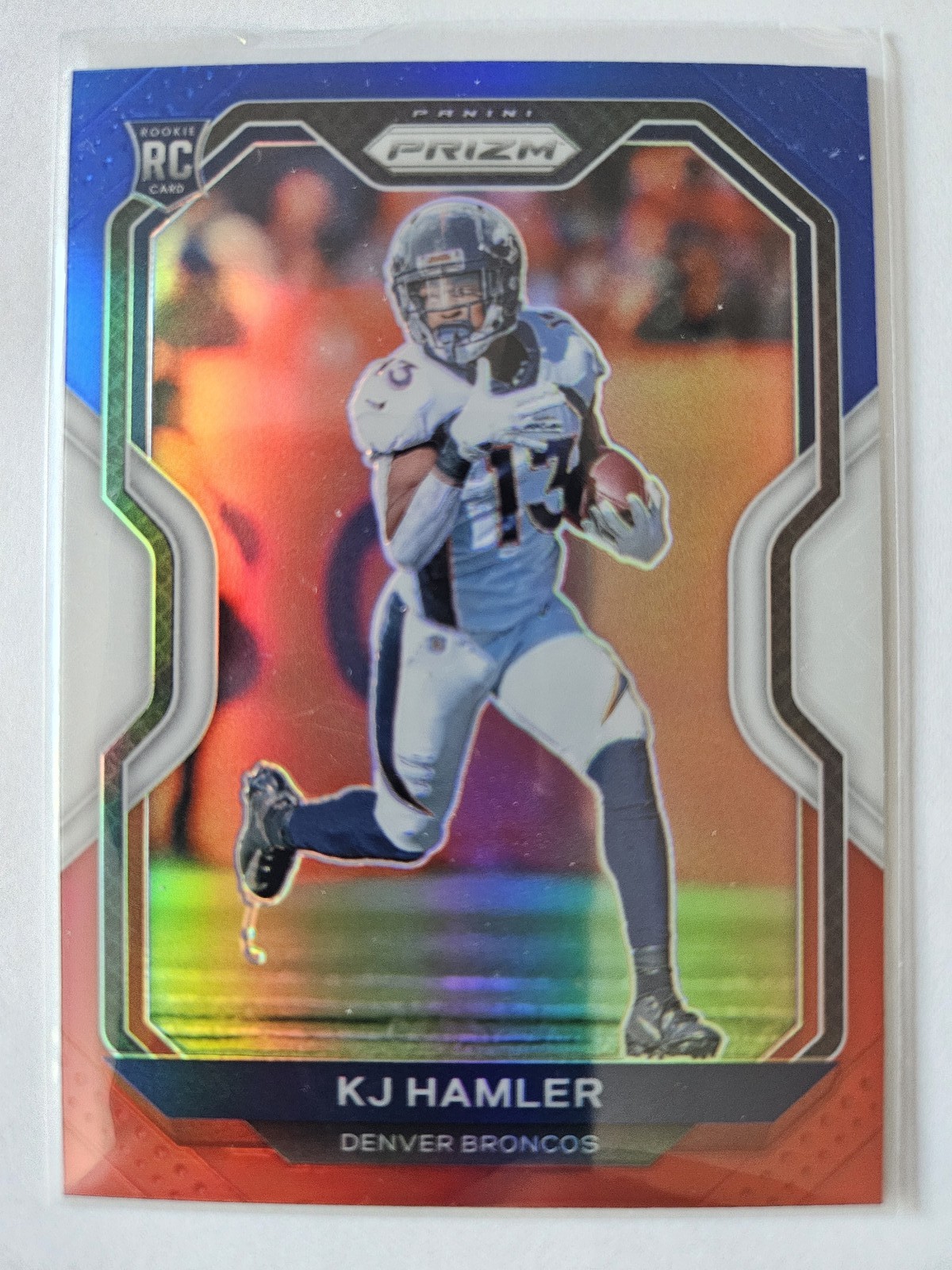 2020 Panini Prizm #315 KJ Hamler Prizm Red White and Blue RC