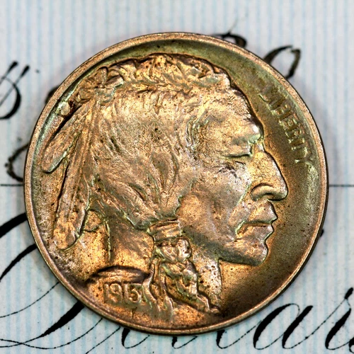 * 1913-P TYPE 1 * NEAR+ GEM BU MS BUFFALO NICKEL * FROM ORIGINAL COLLECTION