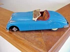 Vtg Japan Bandai Tin Friction Toy 1954 Jaguar Convertible For Parts/Repair ONLY