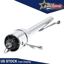 32 Chrome Tilt Steering Column Manual Floor Shift For 1955-1959 Chevy Truck Gm