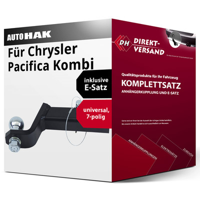 Für Pacifica Kombi Typ RU (Auto Hak) Anhängerkupplung starr + E-Satz 7pol top