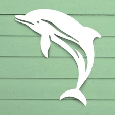 Outdoor Dolphin Sign, Indoor and Outdoor, Dolphin Wall Art, Coastal Decor