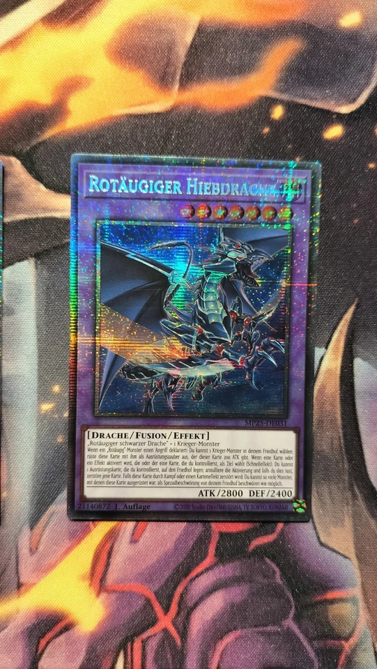 Yu-Gi-Oh! Rotäugiger HiebDrache  Starlight Secret Rare Deutsch Schwarzer Drache  - Bild 2 von 2
