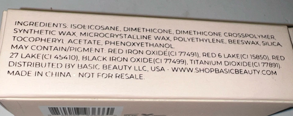 Lápiz labial Basic Beauty en FALL4U rojo cálido 3,2 g/0,11 oz tamaño completo nueva caja Foto 4 de 4