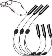 Adjustable Glasses Straps, 4 PCS Glasses Strap for Sports, Suitable for Men's Gl