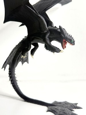 Realistic Night Fury Toothless Figure How to Train Your Dragon