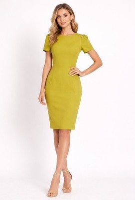 Calvin Klein Short Pleated Sleeve Crew Neck Sheath Dress size 12 | eBay