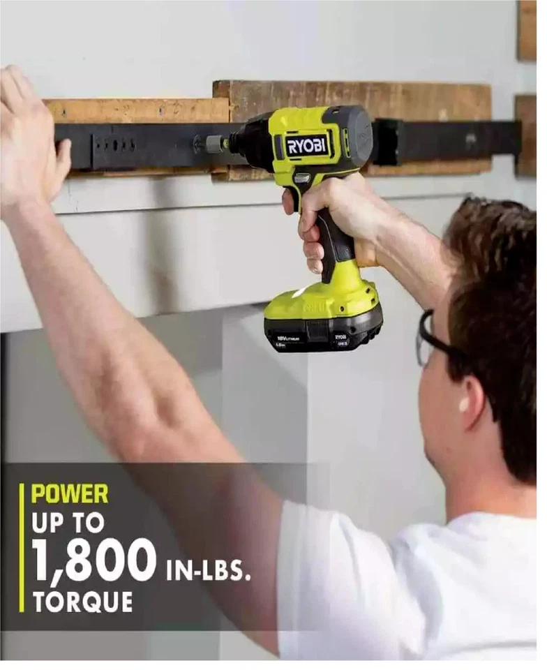 ONE+ 18V Cordless 2-Tool Combo Kit with Drill/Driver, Impact Driver, (2) 1.5 Ah  - Image 2 of 4