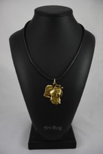 Dogue Argentin - Collier Plaqué Or Avec L'Image D'Un Chien Art Dog DE