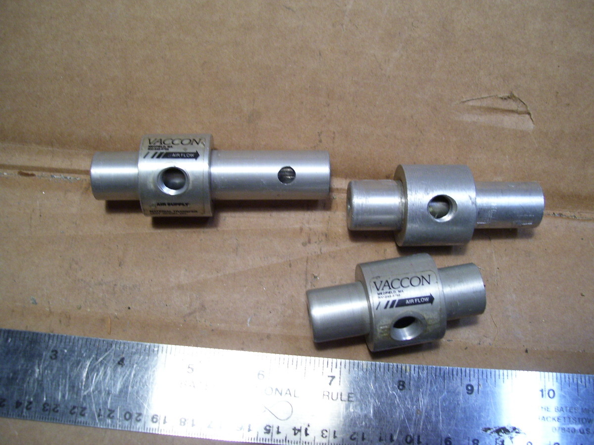 LOT 3PCS VACCON DF 23 MATERIAL CONVEYING AIR DRIVEN VACUUM PUMP 1/4