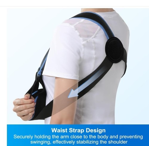 Velpeau Arm Sling Shoulder Immobilizer for Women and Men, fit Left or Right Arm - Picture 3 of 12