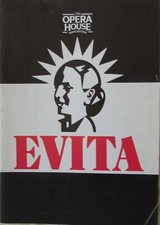 Programme for the Show Evita at Opera House Manchester