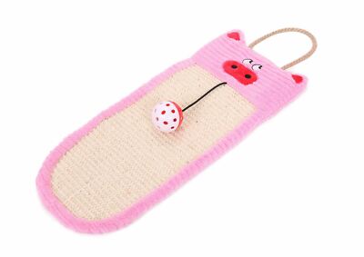 Pet Life Eco-Natural Sisal And Jute Hanging Carpet Kitty Cat Scratcher Toy