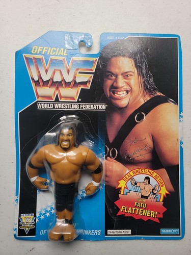 WWF Hasbro The Headshrinkers Fatu Action Figure Wr...